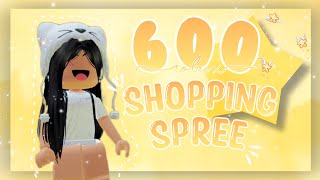 600 Robux Shopping Spree!