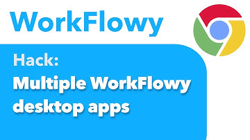 Hack: Multiple WorkFlowy desktop apps - tab between!