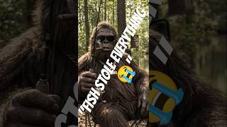 Bigfoot Tries Fishing 🎣🌴😂 #comedy #bigfoot #funny #cryptid