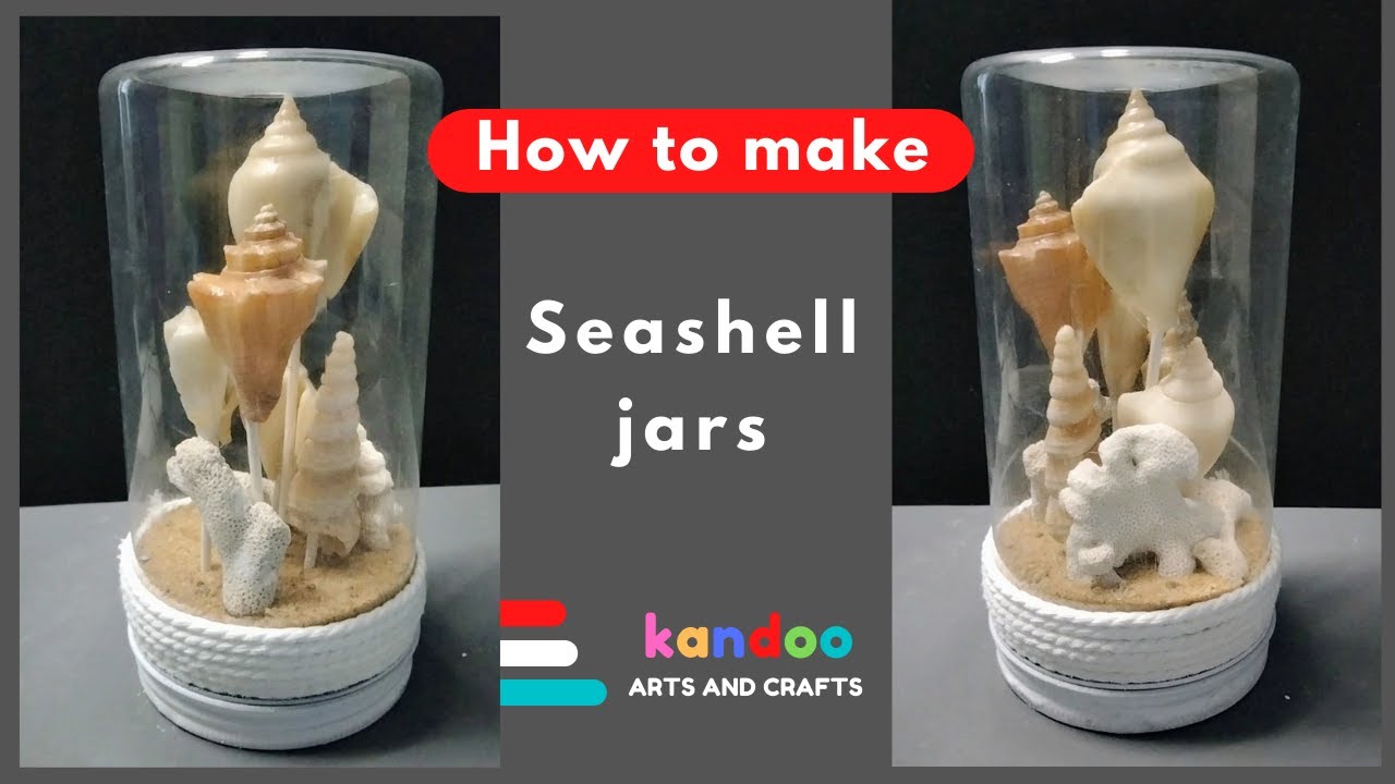 Easy home decor ideas with shells. Seashell jar ideas - YouTube