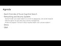 Azure Cognitive Search: Network and Security Updates