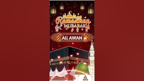 Ramzan Mubarak new name art video || Dp Ramzan Mubarak Status ||