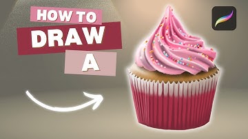How To Draw a Cupcake Realistically in Procreate
