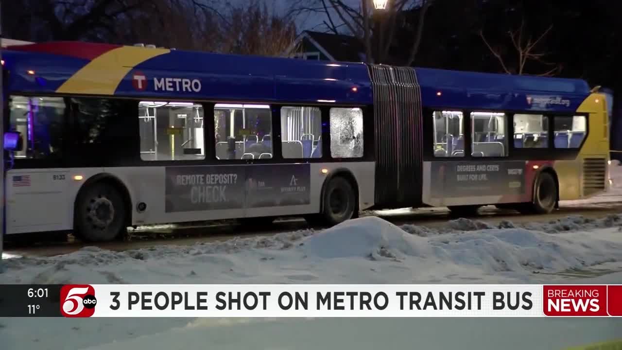 3 passengers on Metro Transit bus injured in shooting in north ...