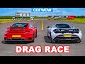 Porsche 911 Turbo S vs McLaren 720S: DRAG RACE