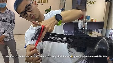Dang Hieu. Hướng dẫn cắt tóc dài Layer Tầng Thấp, Mái Bay cho Tóc Mỏng. (Long Layer Cut)