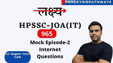 Mission HPSSC JOA-IT 965 Episode-2