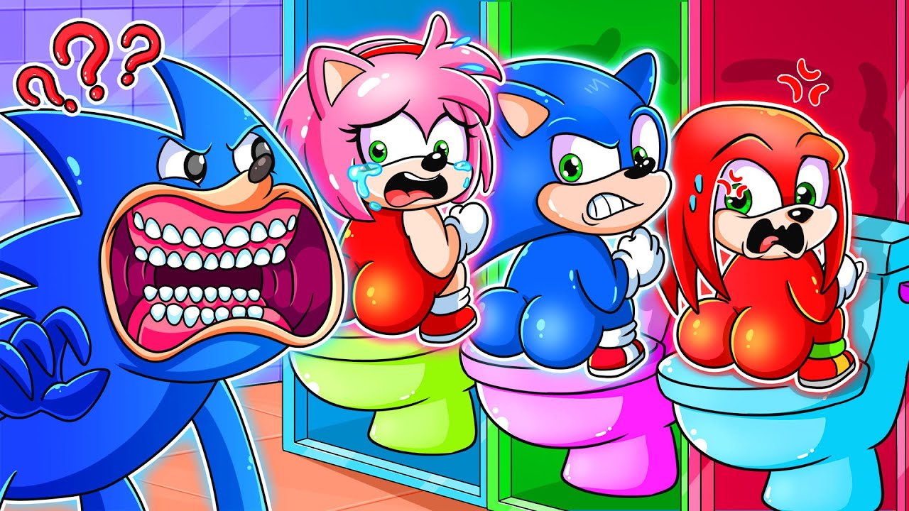 Shin Sonic Brewing Cute Baby Factory, But in Toilet! - Sonic The Hedgehog 3 Animation