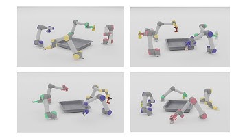Learning a Decentralized Multi-arm Motion Planner
