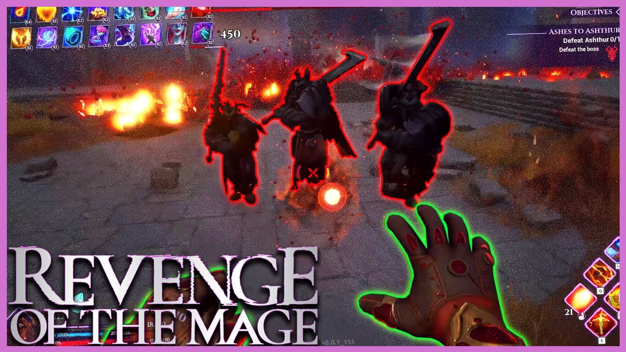 Rain Fire On Enemies!! Power Up & Fight!!【 Revenge of the Mage 】