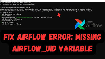 Fix Airflow Error: Missing AIRFLOW_UID Variable
