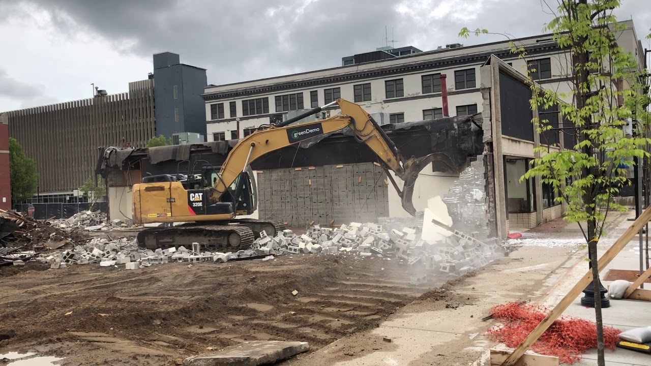 Library Annex Demolition - YouTube