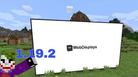 Webdisplays mod in Minecraft (1.19.2 download) showcase)