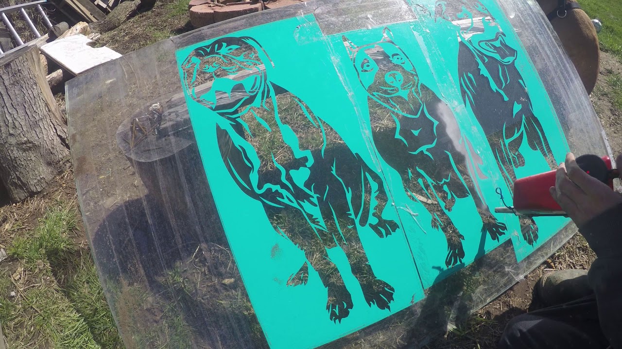 How to etch a photo onto glass YouTube