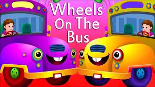 Wheels On The Bus Go Round And Round | Nursery Rhymes | Baby Songs |  No Copyright