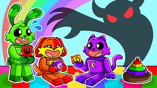 CatNap LEVOU os Smiling Critters em uma CRECHE ASSOMBRADA no ROBLOX!