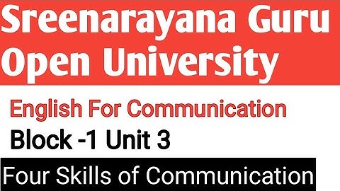 Sgou University English For communication Exam Oriented Block-1 unit-3