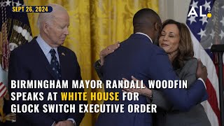 Birmingham Mayor Randall Woodfin speaks at White House for executive order after mass shooting