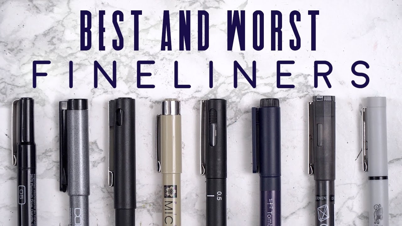 Finding the BEST Fineliner The Ultimate Fineline Marker Test YouTube