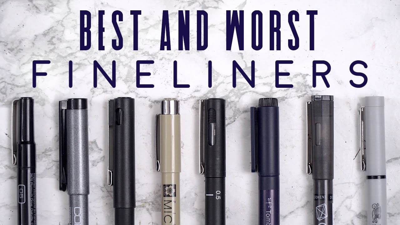 Finding the BEST Fineliner  The Ultimate Fineline Marker Test 