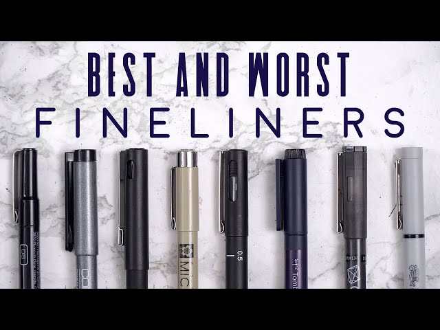 Best Black Felt Tip & Fineliner Pens ULTIMATE TEST 