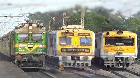 EMU Local Train Overtake By Express Train & Different Types EMU Trains at South Eastern Railway | IR