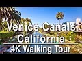 Walking Tour Venice Canals (LA) | 4k DJI Osmo | No Music