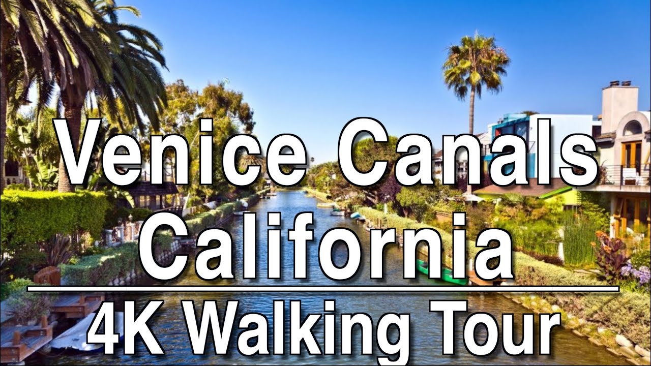 Walking Tour Venice Canals (LA) | 4k DJI Osmo | No Music