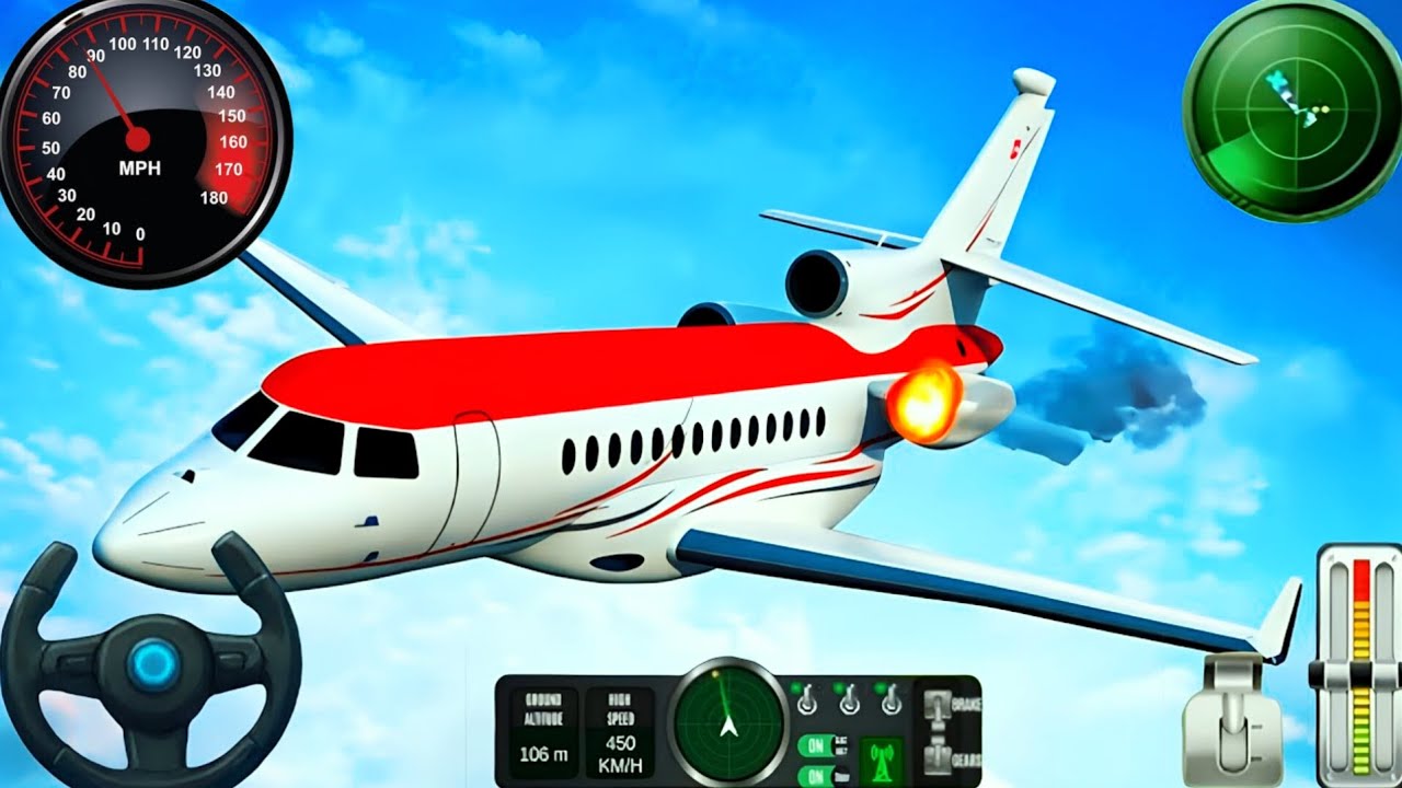 Real Flight Airplane City Pilot Simulator - Plane Boeing Emergency Landing - Android Gameplay