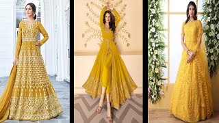 Wedding Yellow Anarkali Suit Design | 4 Your Fashion ~ Link in the Description Box screenshot 3