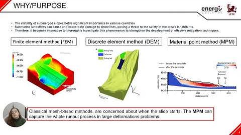 Simulation of submarine landslide using material point method (MPM)