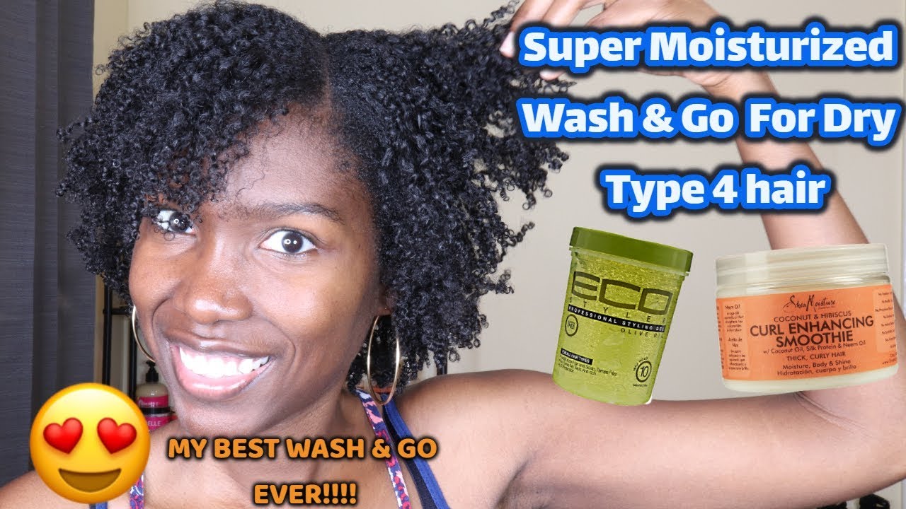 Super Moisturized Wash Go For Dry Type 4 Hair Using Two Products