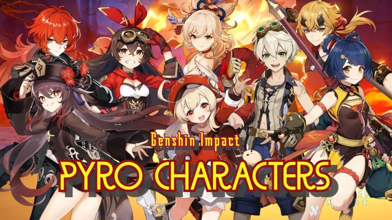 Genshin Impact – Todos os personagens Pyro no jogo