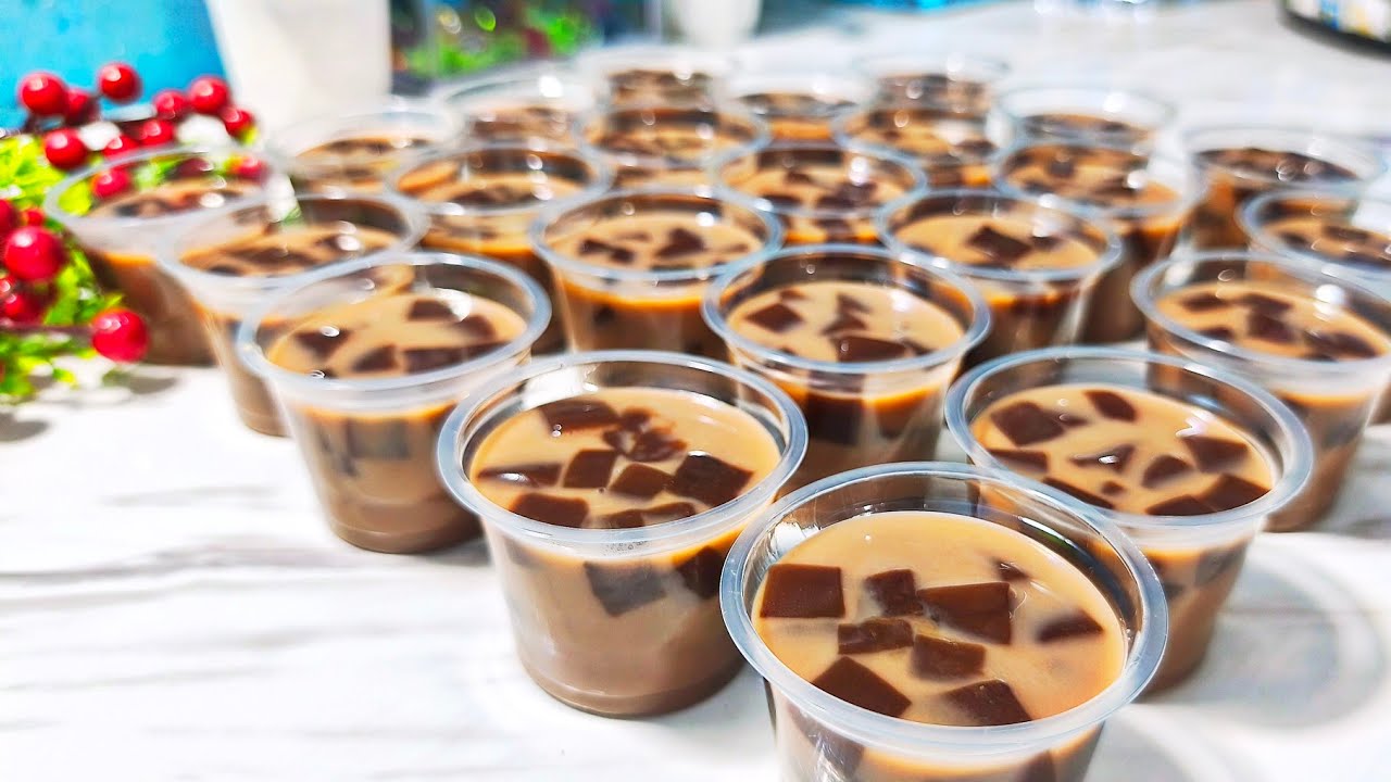Puding Milo Jeli Coklat