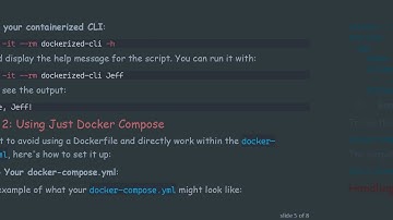 How to Pass Arguments to a Python Script in a Docker Container Based on Ubuntu