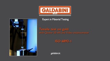 Expert in material testing - Quasar 50 - tensile test on gold wires ISO 6892-1