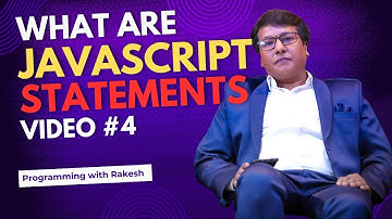 W3Schools JavaScript | JavaScript Statements | Course: Video 4 | Programming with Rakesh @w3schools