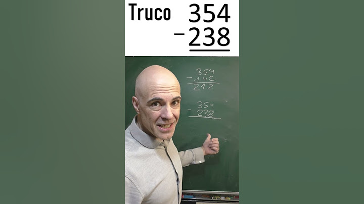 CÓMO SALTARSE EL PROBLEMA DE HACER RESTAS CON LLEVADAS. Truco matemático