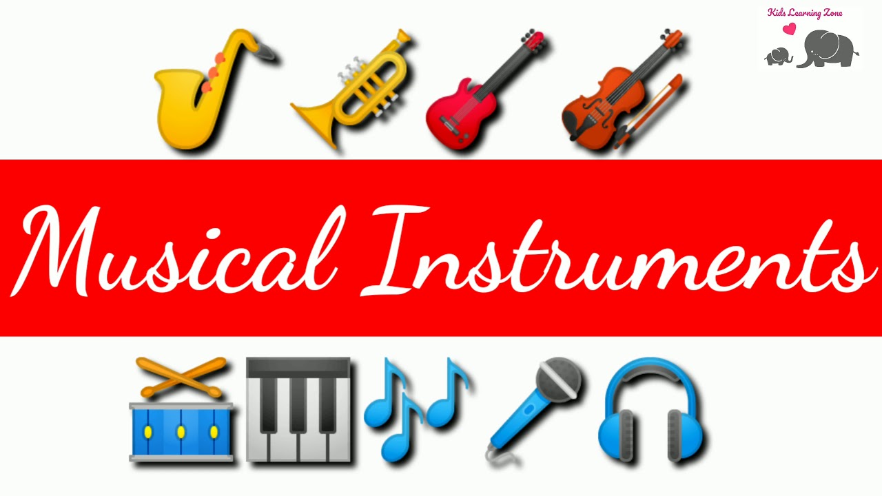 Musical Instruments names in English for Kids| Kids Learning Zone| Pre