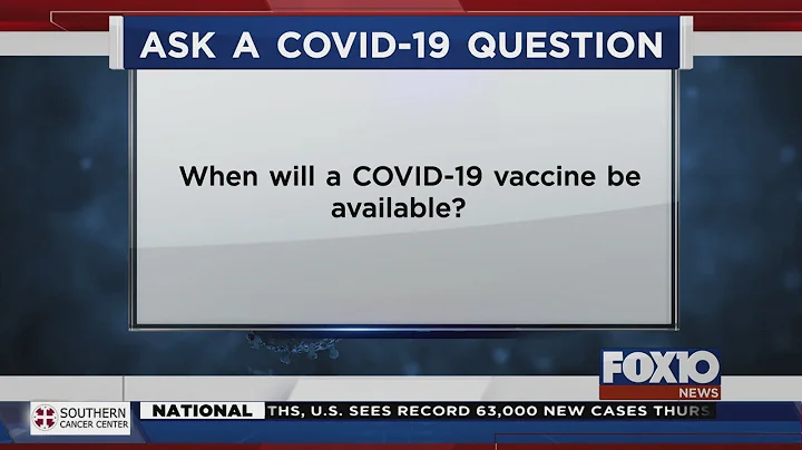 Ask a COVID-19 Question: When will a COVID-19 vaccine be available?