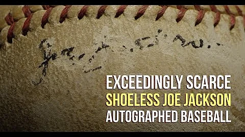 Exceedingly Rare Shoeless Joe Jackson Autographed Baseball