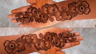 arebik mehndi design for hands|| bel front hand mehandi design|| simple best simple mehandi design