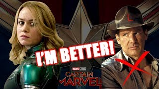 ANOTHER RANT! BRIE LARSON COMPARES CAPTAIN MARVEL TO INDIANA JONES