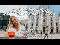 first day of college vlog!! *italy edition*