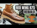 Red wing 875 moc toe rebuild with custom wedge