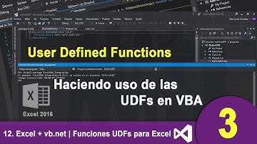 12. Excel + vb.net | Cómo crear funciones UDFs para Excel en vb.net Parte 3
