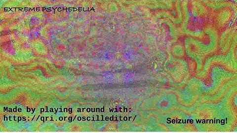 Extreme Psychedelia: Rough Visual Replication for Psychedelic + Disso High Dose Combo (Seizure ⚠️)