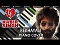 Bekhayali song kabir singh  piano cover chords instrumental by ganesh kini