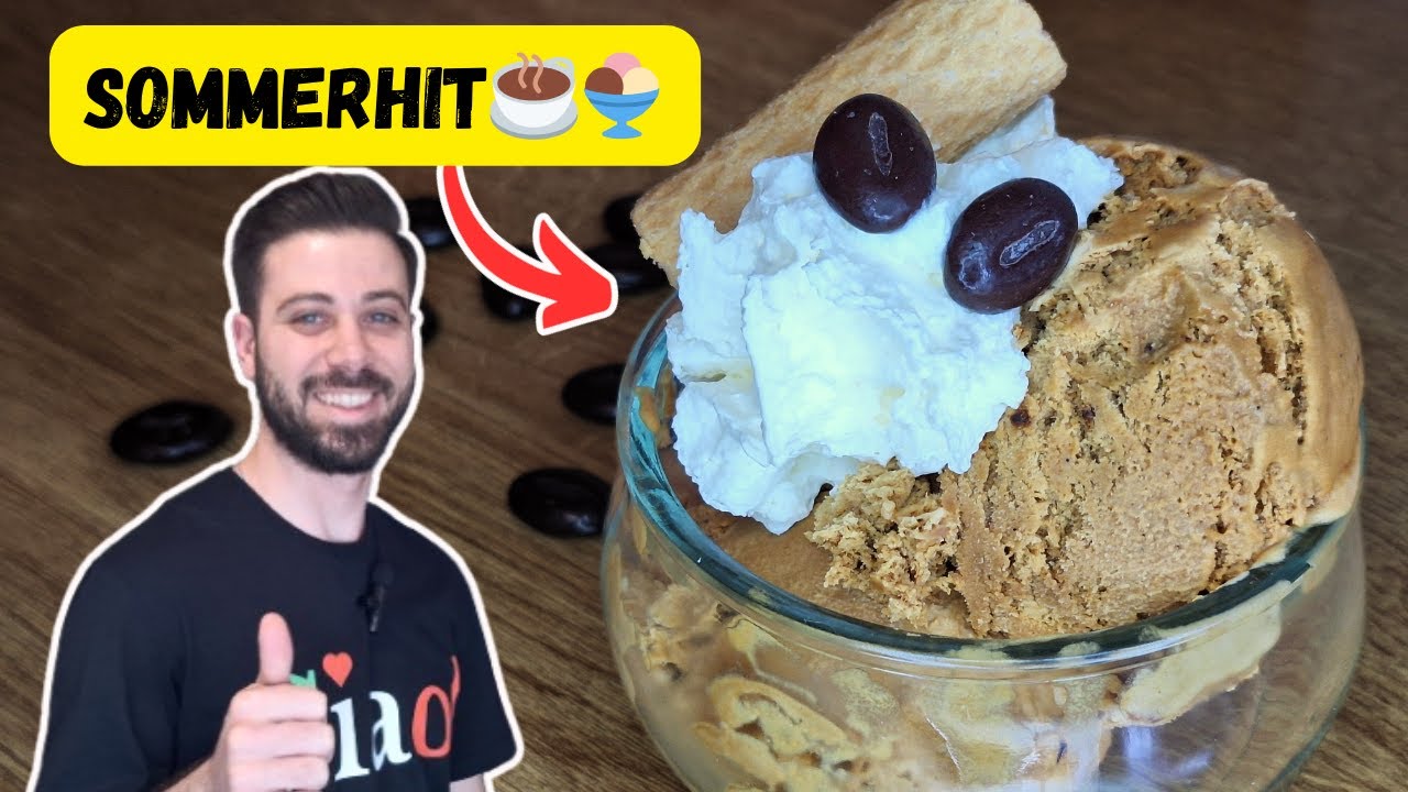 ☕🍦 KAFFEE-EIS OHNE EISMASCHINE UND KONDENSMILCH – SUPER EINFACH!