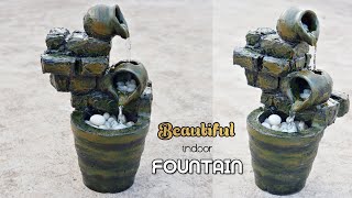 Awesome Beautiful Indoor Tabletop Cement Water Fountain | New Latest Indoor Water Fountain